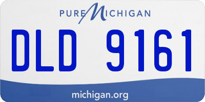 MI license plate DLD9161