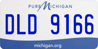 MI license plate DLD9166