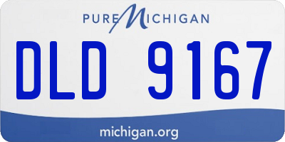MI license plate DLD9167