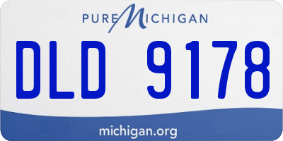 MI license plate DLD9178