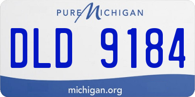 MI license plate DLD9184