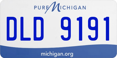 MI license plate DLD9191