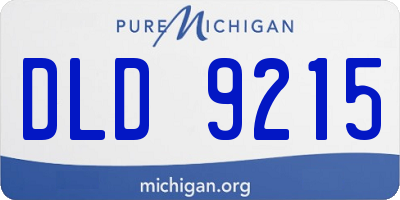 MI license plate DLD9215