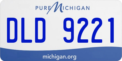 MI license plate DLD9221