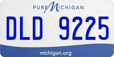 MI license plate DLD9225