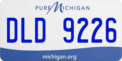 MI license plate DLD9226