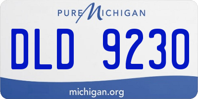 MI license plate DLD9230