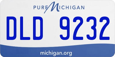 MI license plate DLD9232