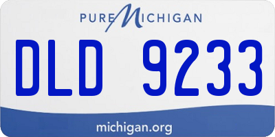 MI license plate DLD9233