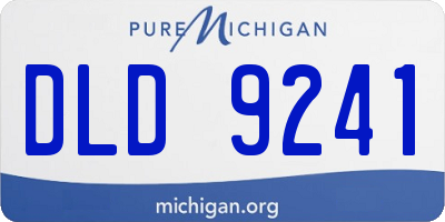 MI license plate DLD9241