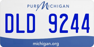 MI license plate DLD9244