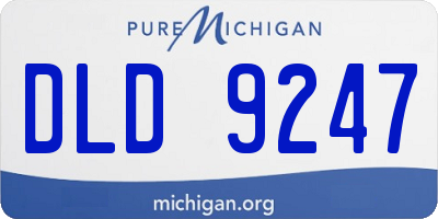 MI license plate DLD9247