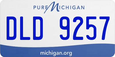 MI license plate DLD9257