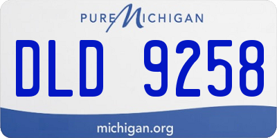 MI license plate DLD9258