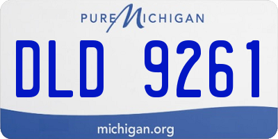 MI license plate DLD9261