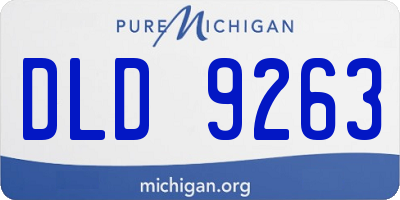 MI license plate DLD9263