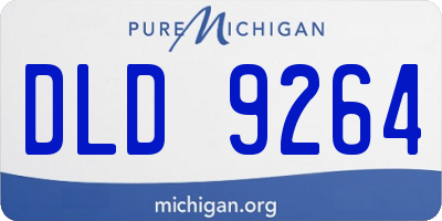 MI license plate DLD9264