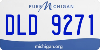 MI license plate DLD9271