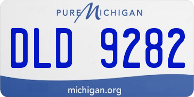 MI license plate DLD9282