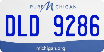 MI license plate DLD9286