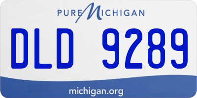 MI license plate DLD9289