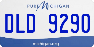 MI license plate DLD9290