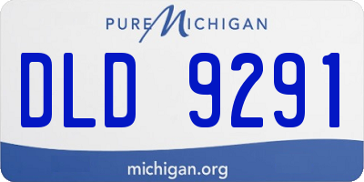 MI license plate DLD9291