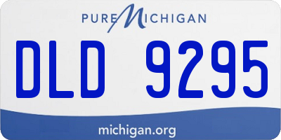 MI license plate DLD9295