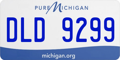 MI license plate DLD9299
