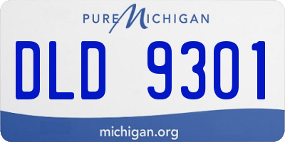 MI license plate DLD9301