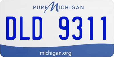 MI license plate DLD9311