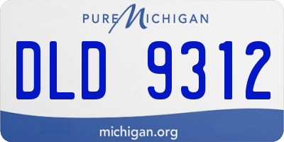 MI license plate DLD9312
