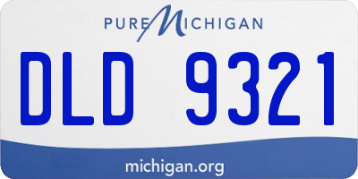 MI license plate DLD9321