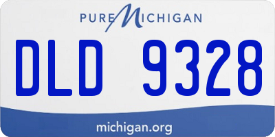 MI license plate DLD9328