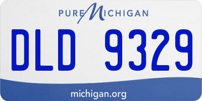MI license plate DLD9329