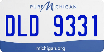MI license plate DLD9331