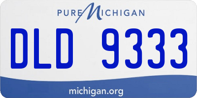 MI license plate DLD9333