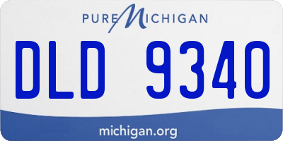 MI license plate DLD9340