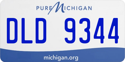 MI license plate DLD9344