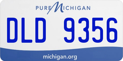 MI license plate DLD9356