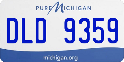 MI license plate DLD9359