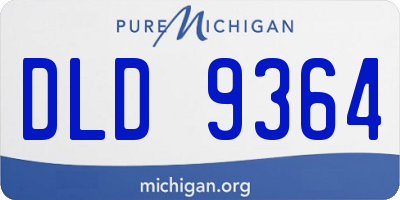 MI license plate DLD9364