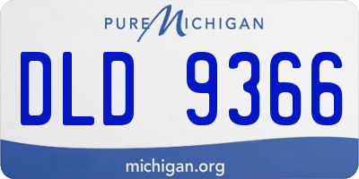 MI license plate DLD9366