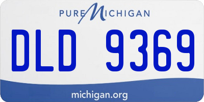 MI license plate DLD9369