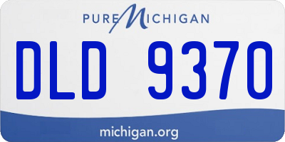 MI license plate DLD9370