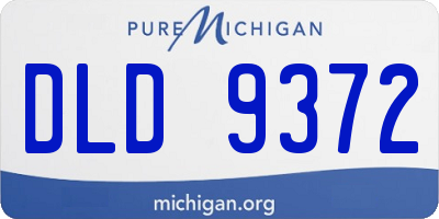 MI license plate DLD9372