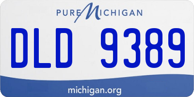 MI license plate DLD9389
