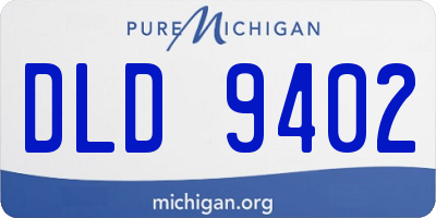 MI license plate DLD9402