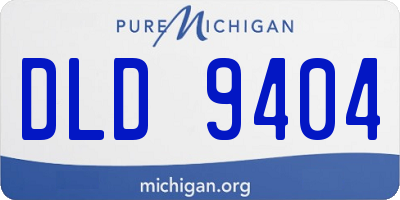 MI license plate DLD9404