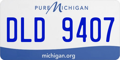 MI license plate DLD9407